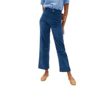 Everlane The Corduroy Wide Leg Pants in Atlantic Blue Size 16